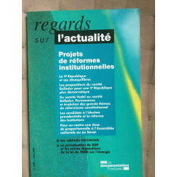 Regard sur l'actualitéprogets deréformes institutionnelles n339...