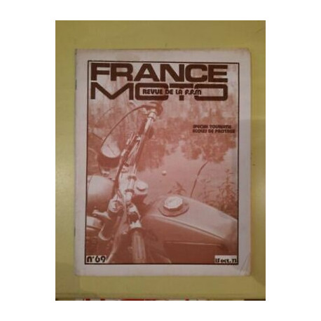 France Moto Revue de La f f m Nº 69 Octobre 1973