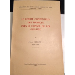 LE COMITE CONTENTIEUX DES FINANCES PPRES LE CONSEIL DU ROI (1777-1791)