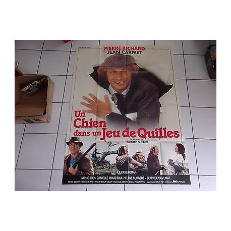 affiche originale 120 x 160 film Un chien dans Un jeu de quilles