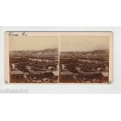 Vue Stéréoscopique Stéréo ITALIE Gênes Momument Cristophe Colomb...