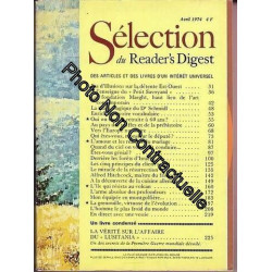Selection Du Reader's Digest N° 04 : Avril 1974