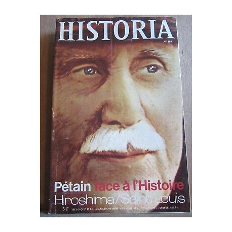 Historia n285 Pétain face à l'Histoire Hiroshima saint louis Août 1970