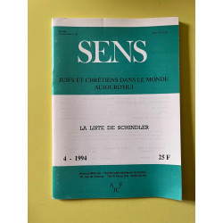 Sens n187 Juifs et chrétiens dans le monde aujourd'hui Avril 1994