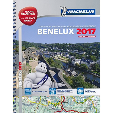 Bénélux et France nord: atlas routier et touristique