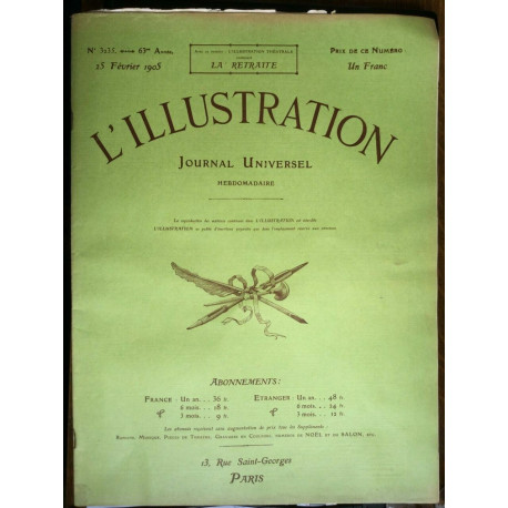 journal Universel N 3235 63 année 25 Février 1905