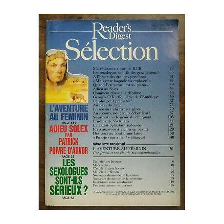 Reader's Digest Sélection Nº 505 Mars 1989