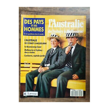 Des Pays et Des Hommes n 29 l'Australie de Sydney à Melbourne 1990