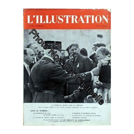 Illustration (L') N° 5129 Du 28/06/1941 - Le Marechal Petain Dans...