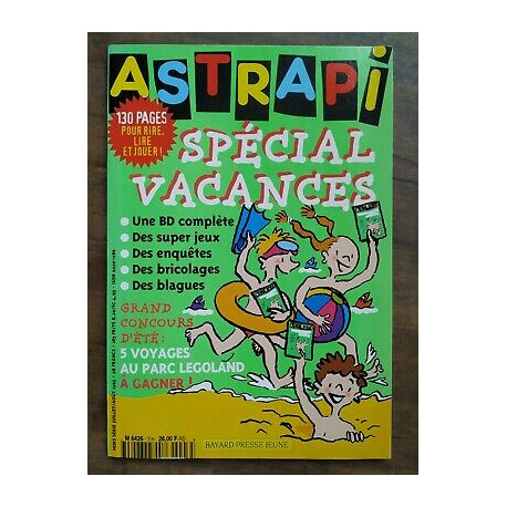 Astrapi hors série Spécial Vacances Presse jeune Juillet Août 1995