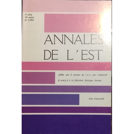 N°1/1983 REVUE TRIMESTRIELLE