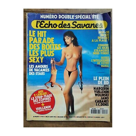 L'echo des Savanes Nº 151 Juillet Août 1996