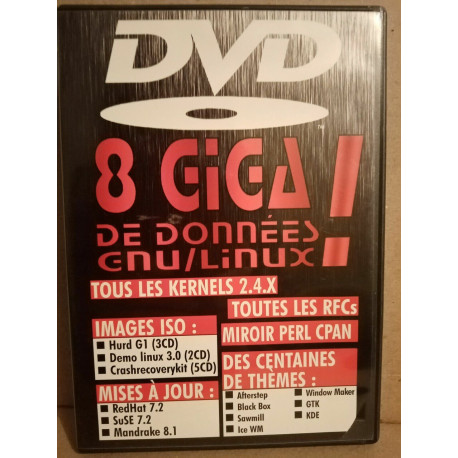 8 GIGA de données GNU Linux DVD