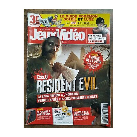 Jeux Vidéo Magazine Nº 192 Janvier 2017