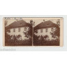 Vue Stéréoscopique Stéréo 67 MONSWILLER Presbytère FASANENGARTEN...