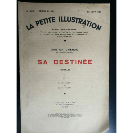 La petite illustration N 688 Roman N 322 25 Aout 1934