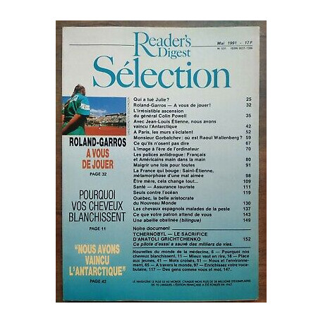Reader's Digest Sélection Nº 531 Mai 1991