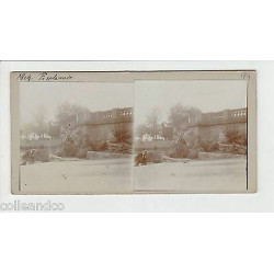 Vue Stéréoscopique Stéréo 67 MARIENTHAL Fontaine saint michel METZ 57