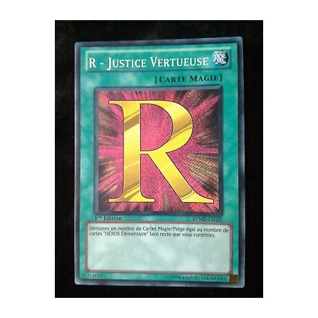 R - Justice Vertueuse RYMP-FR025 Yu-Gi-Oh