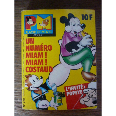 PLACID ET MUZO POCHE N 278 Publications Vaillant 11 1992