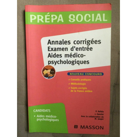 refalo gassier jaeder Annales corrigées examen