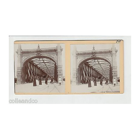 Vue Stéréoscopique Stéréo 67 STRASBOURG Alsace LE PONT DE KEHL