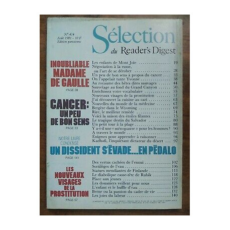 Nº 414 Août 1981