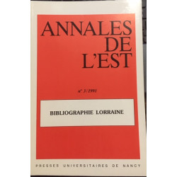 N°3 / 1991 BIBLIOGRAPHIE LORRAINE