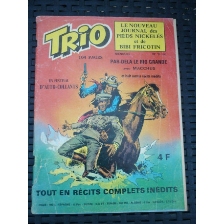 Trio mensuel n9 Pieds Nickelés Bibi fricotin