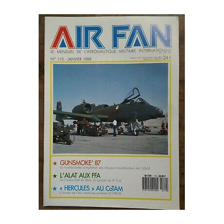 Air Fan Le Mensuel de L'aeronautique Militaire Nº 110 Janvier 1988