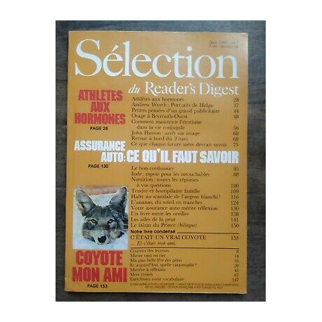 Sélection du Reader's Digest Nº 496 Juin 1988