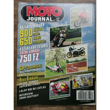 Moto Journal Nº 798 27 Mai 1987