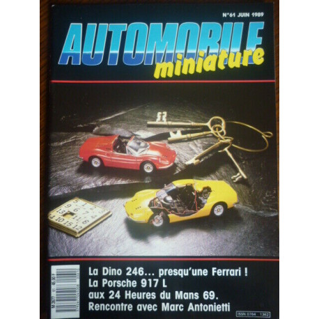 Automobile miniature n61 juin 1989 modélisme