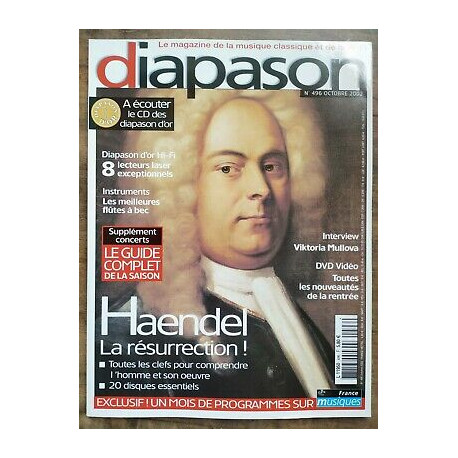 diapason Le Magazine de la Musique Classique et de la hifi Nº496...