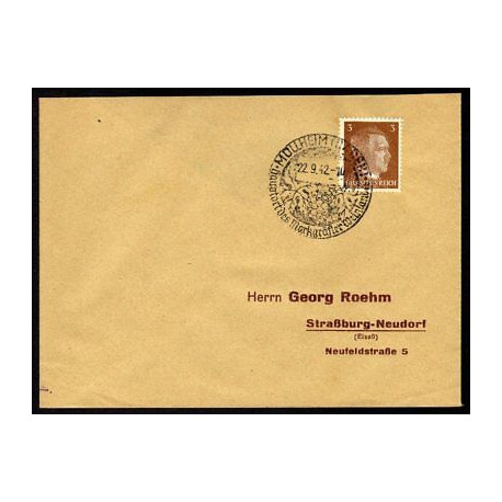 Allemagne n 706 Yv. cachet WW2 MÜLLHEIM Timbre Allemand Hitler Mi...