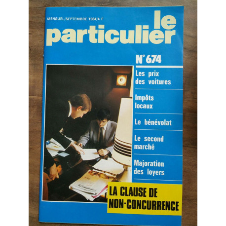 Le Particulier n674 Septembre 1984