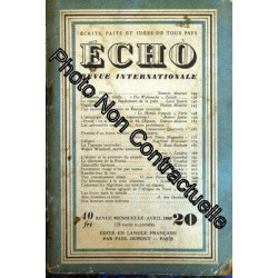 Echo Revue Internationale N° 20 Du 01/04/1948