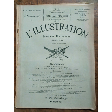 L'Illustration n4315 14 Novembre 1925