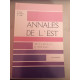 Annales de l'Est 5e série 39e année N°3 1987 Revue trimestrielle