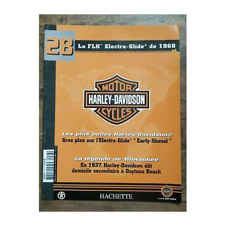 Le FLH electra glide de 1968 harley davidson Motorcycle Nº28...