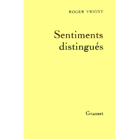Sentiments distingués