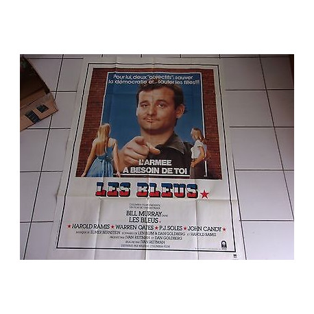 affiche originale 120 x 160 film LES BLEUS avec Bill Murray