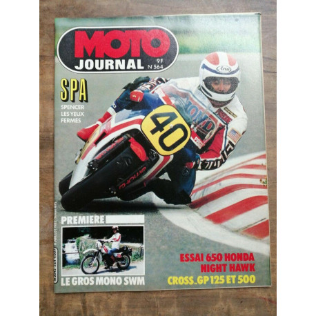 Moto Journal Nº 564 8 Juillet 1982