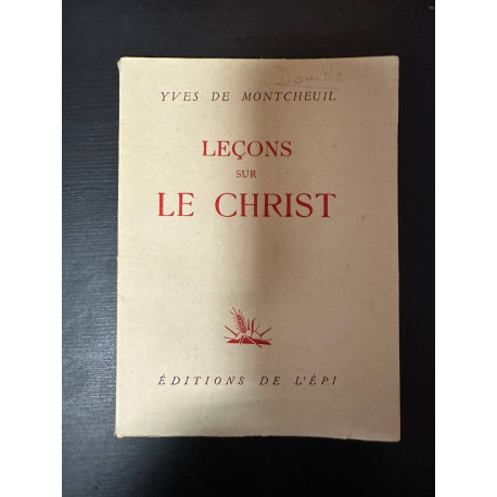Leçons sure le christ
