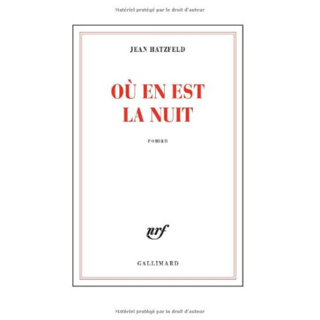 Où en est la nuit