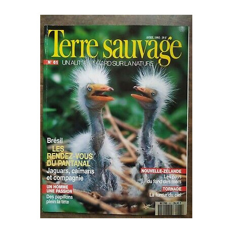 Terre Sauvage n61 Avril 1992 Brésil Les rendez vous du Pantanal
