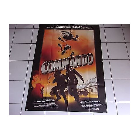 affiche originale 120 x 160 film COMMANDO avec Richard Widmark