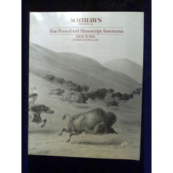 Fine printed and manuscript americana new york 31 Octobre 1989...