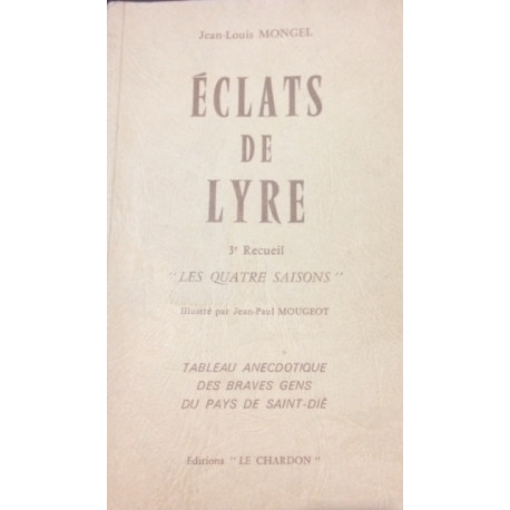 ECLATS DE LYRE 3ème recueil " LES QUATRE SAISONS"