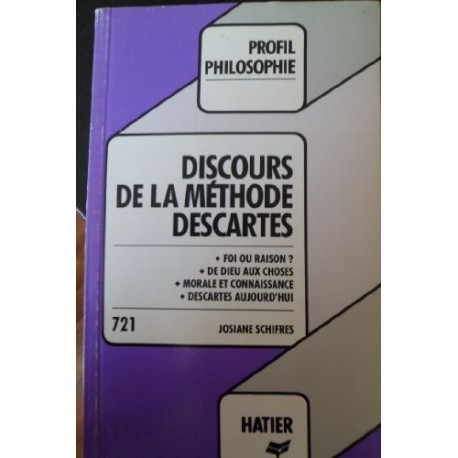 Profil d'une Oeuvre : Discours de la méthode profil n°721